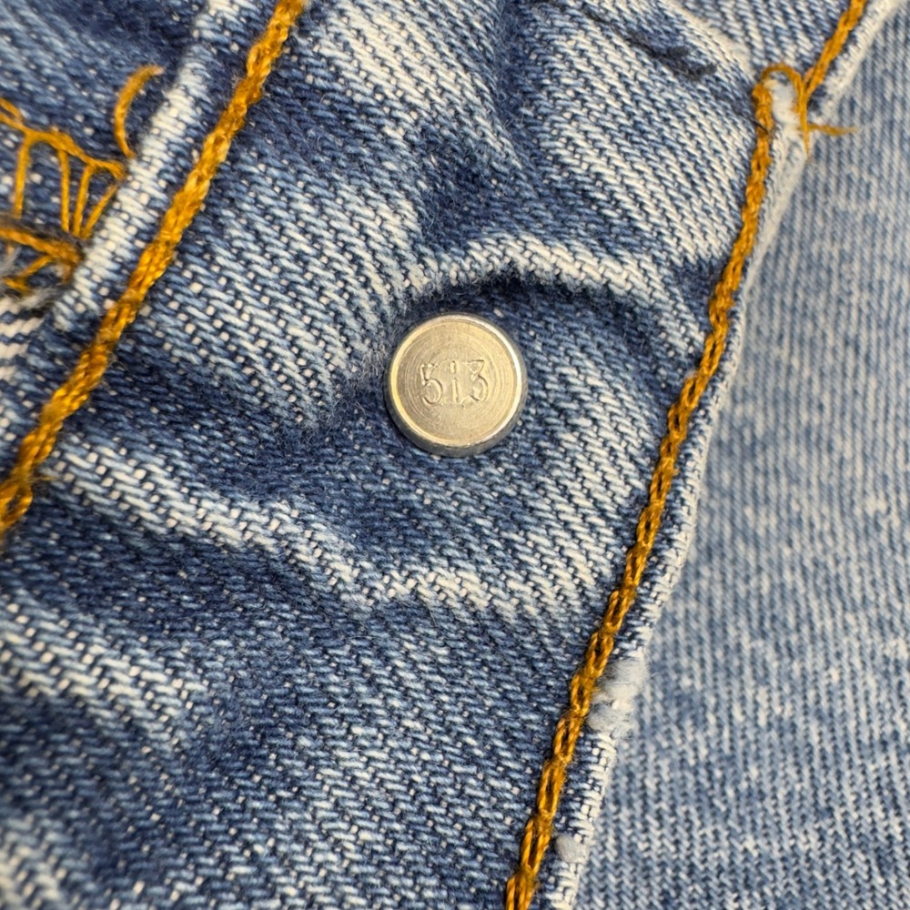 Vtg Levi's 505 Orange Tab Jeans Men 36x27.5 Straight‎ Leg Light Wash Denim USA - Picture 9 of 15